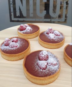 Tartelette pure chocolade/framboos